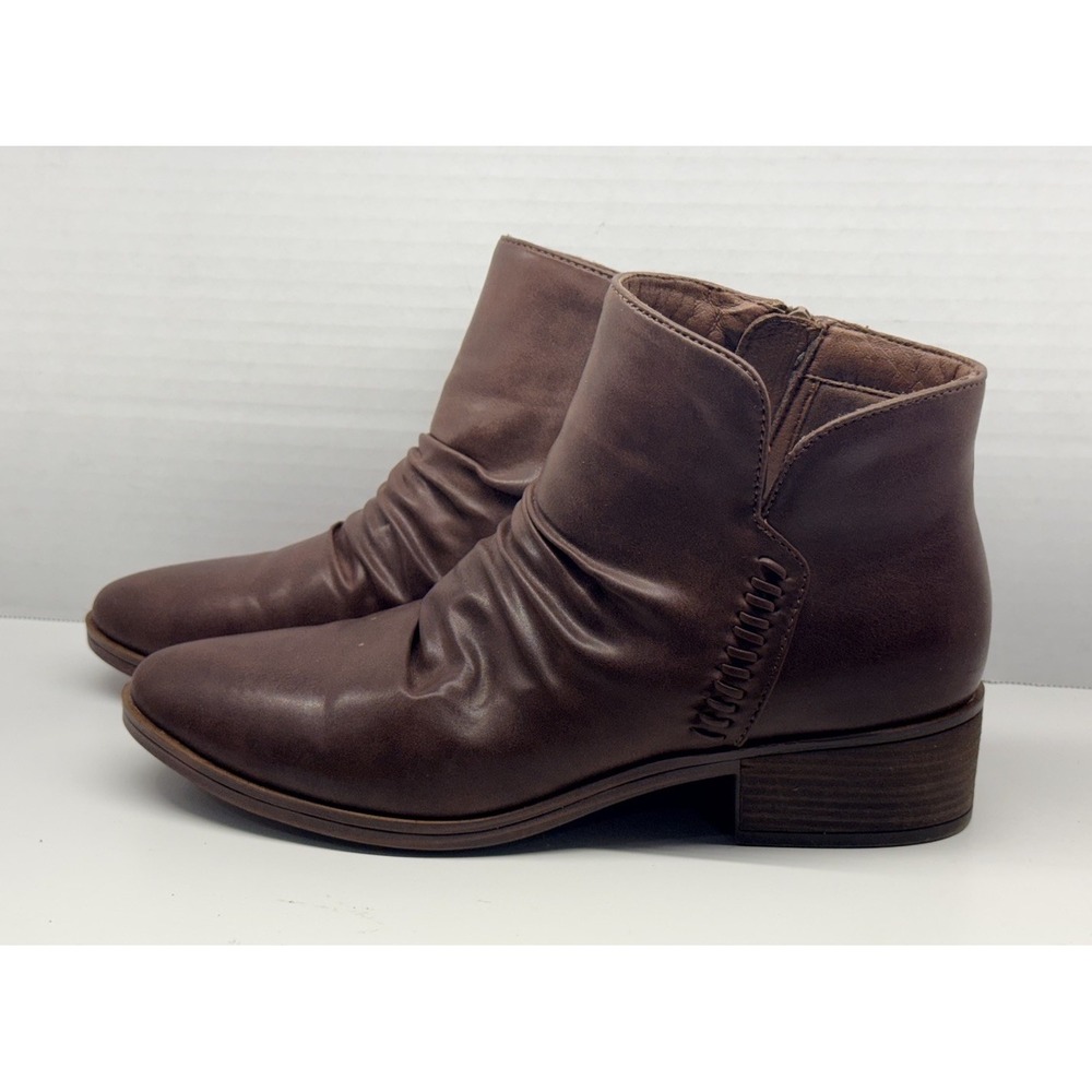 Bare Traps Women's Sz 9.5M Miesha Almond Toe Ankle Cowgirl Western‎ Style Boots